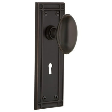 Passage Nostalgic Warehouse New York Plate with Round Clear Crystal Glass Knob Oil Rubbed Bronze Passage 2.375 712224 2.375 Passage Nostalgic Warehouse New York Plate with Round Clear Crystal Glass Knob Oil Rubbed Bronze Passage 2.375 712224 2.375
